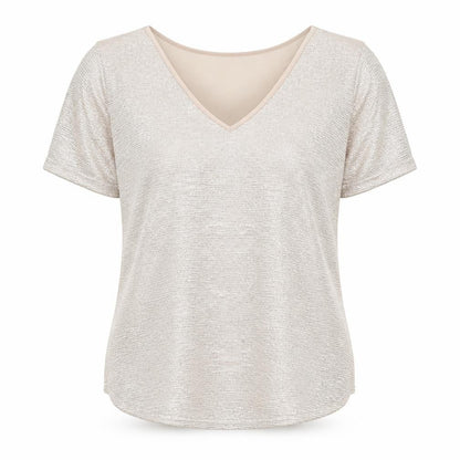 Womens UK Size 10 George Beige Basic T-Shirt
