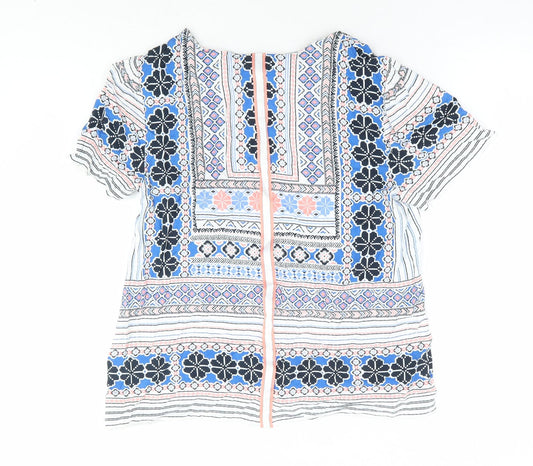 Womens UK Size 12 Oasis Multicoloured Basic T-Shirt