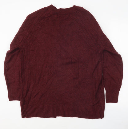 Womens UK Size S Marks and Spencer Purple Cardigan Jumper