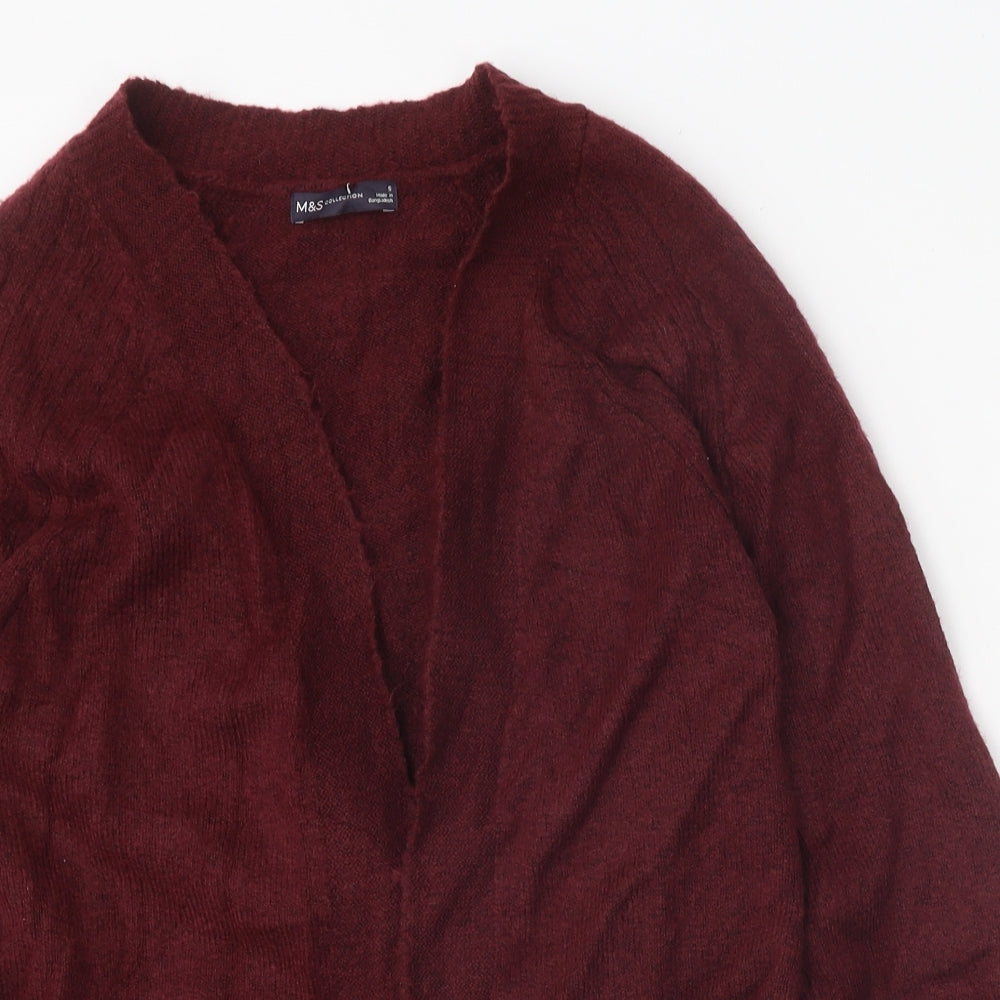 Womens UK Size S Marks and Spencer Purple Cardigan Jumper