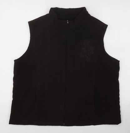 Womens UK Size L EMW Brown Gilet