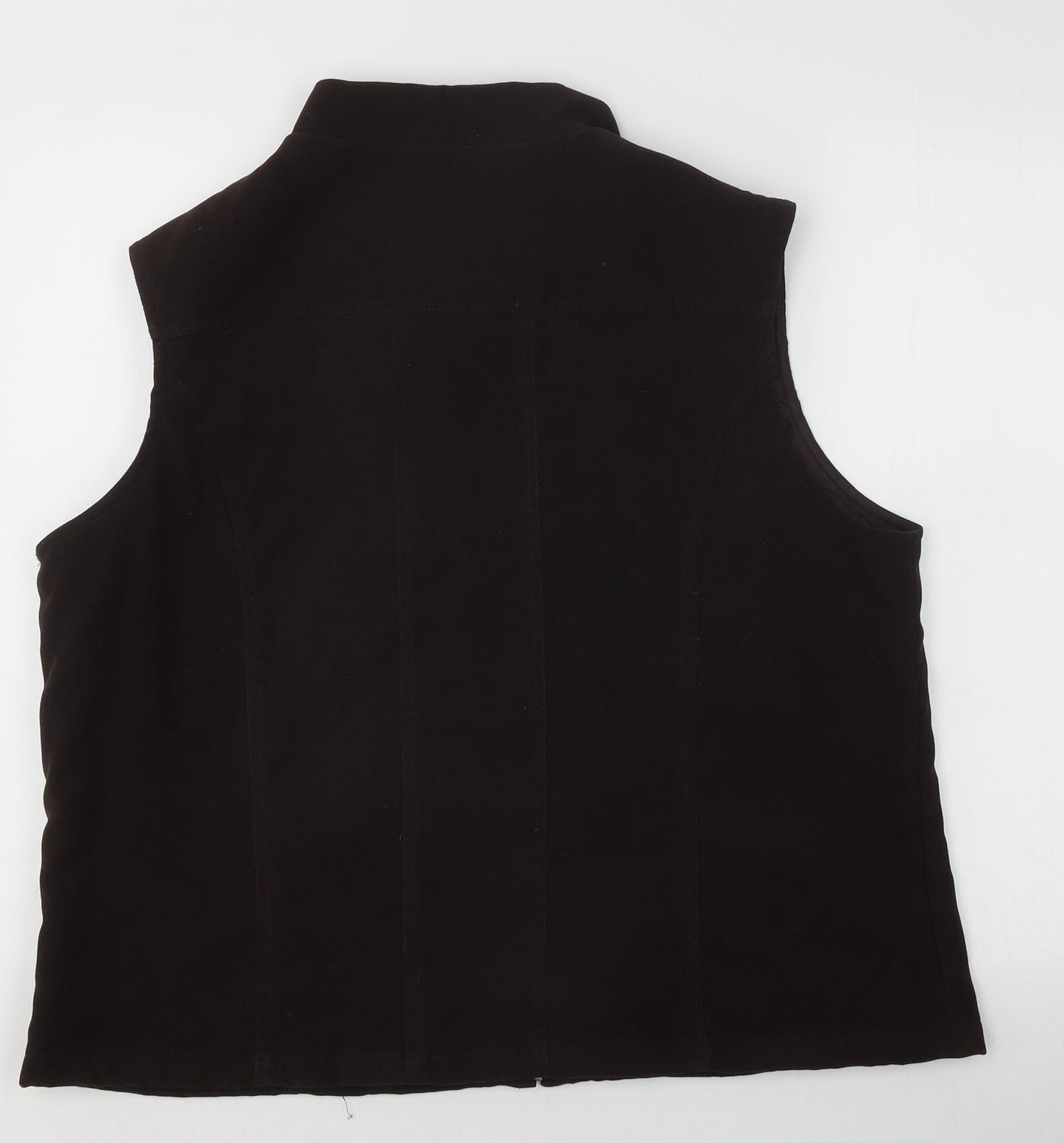 Womens UK Size L EMW Brown Gilet