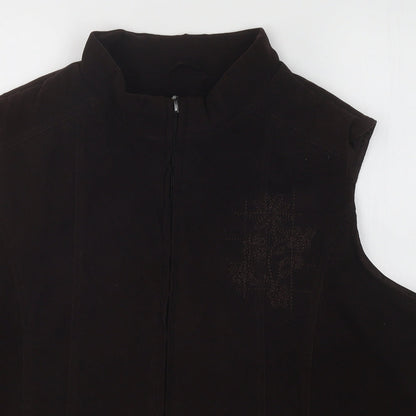 Womens UK Size L EMW Brown Gilet