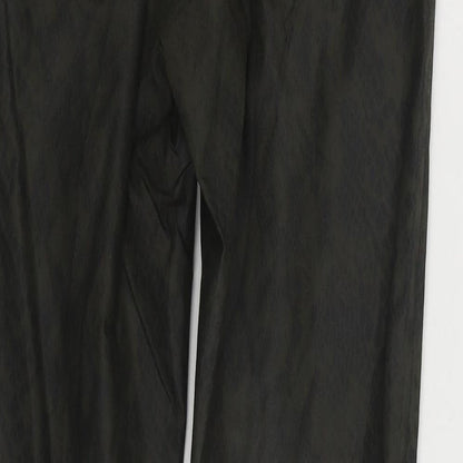 Zara Womens Green Animal Print Polyester Skinny Jeans Size 10 L26 in Regular Zip - Snake Skin