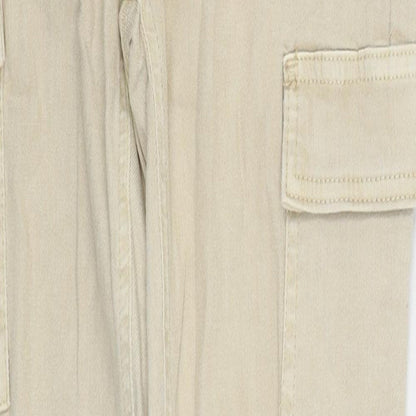 Denim & Co. Womens Beige Cotton Skinny Jeans Size 8 L28 in Regular Zip