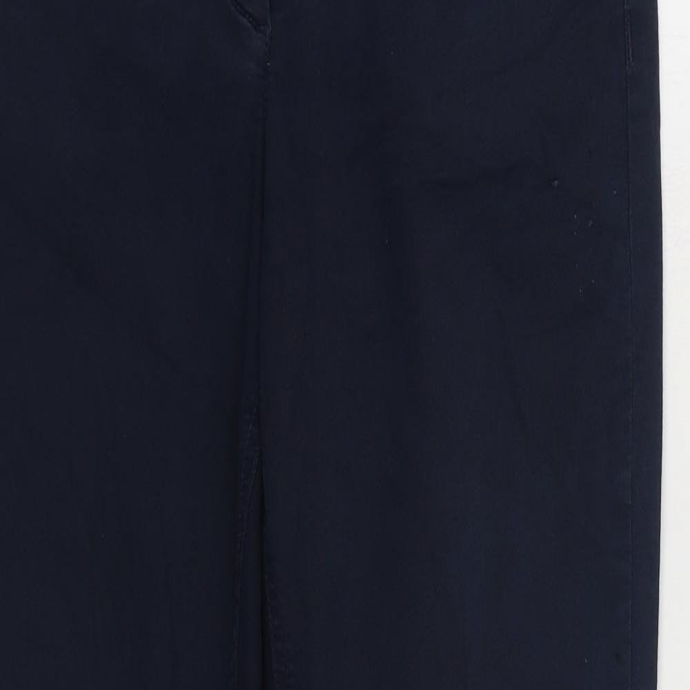 LauRiel Womens Blue Cotton Straight Jeans Size 8 L30 in Regular Zip