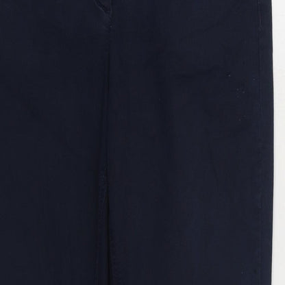 LauRiel Womens Blue Cotton Straight Jeans Size 8 L30 in Regular Zip