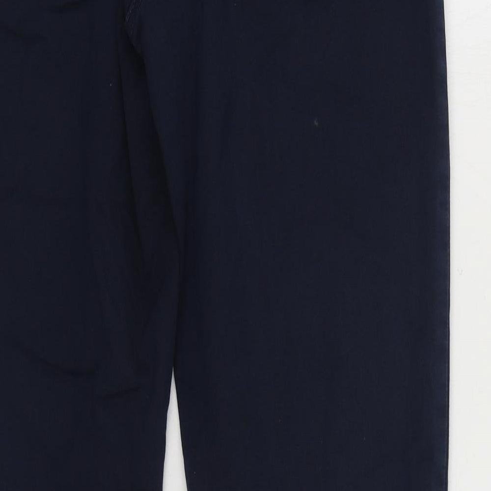 LauRiel Womens Blue Cotton Straight Jeans Size 8 L30 in Regular Zip