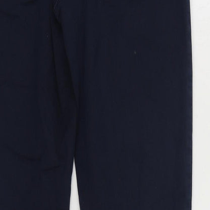 LauRiel Womens Blue Cotton Straight Jeans Size 8 L30 in Regular Zip