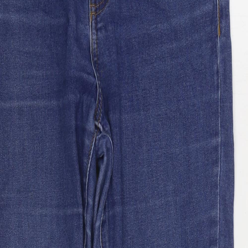 Denim & Co. Womens Blue Polyester Skinny Jeans Size 12 L29 in Regular Zip