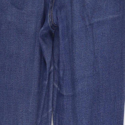 Denim & Co. Womens Blue Polyester Skinny Jeans Size 12 L29 in Regular Zip