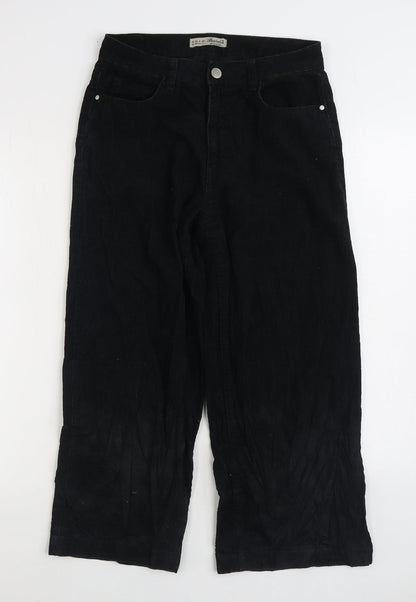 Womens UK Size 8 Denim & Co. Regular Fit  Black Trousers