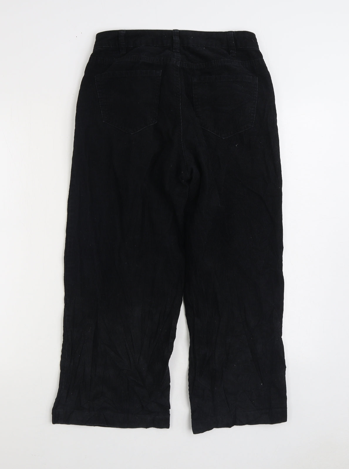 Womens UK Size 8 Denim & Co. Regular Fit  Black Trousers