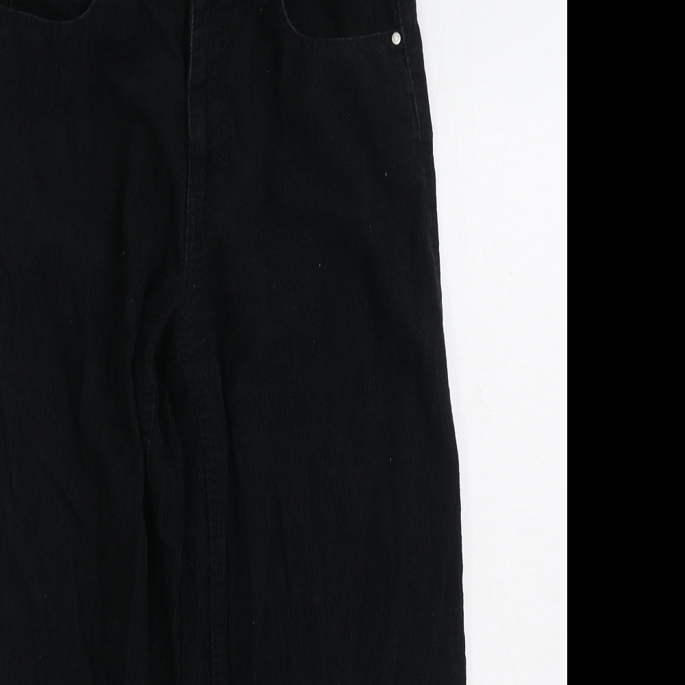 Womens UK Size 8 Denim & Co. Regular Fit  Black Trousers