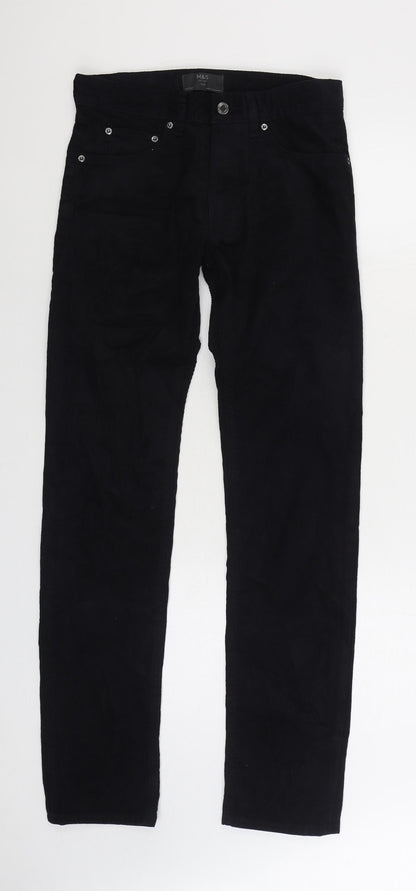Womens UK Size 28 in Marks and Spencer Slim Fit  Black Trousers