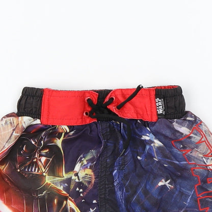 Star Wars Boys Multicoloured Polyester Sweat Shorts Size 3 Years Regular Drawstring - Swim Shorts