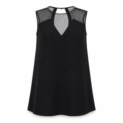 Little White Lies Womens Black Polyester Shift Size M Round Neck Pullover
