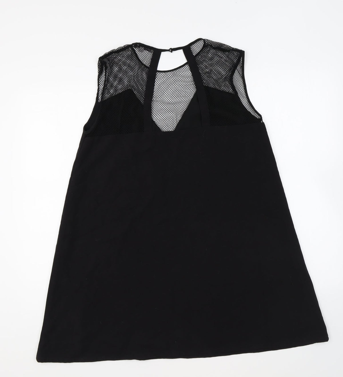 Little White Lies Womens Black Polyester Shift Size M Round Neck Pullover