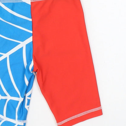 BHS Boys Multicoloured Nylon Cropped Trousers Size 12-18 Months Pullover - Spiderman Swim Shorts