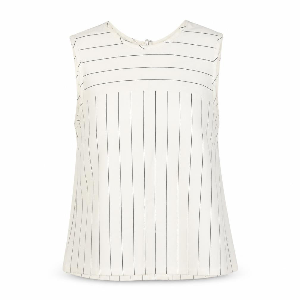 Womens UK Size 10 Marks and Spencer Ivory Basic Tank
