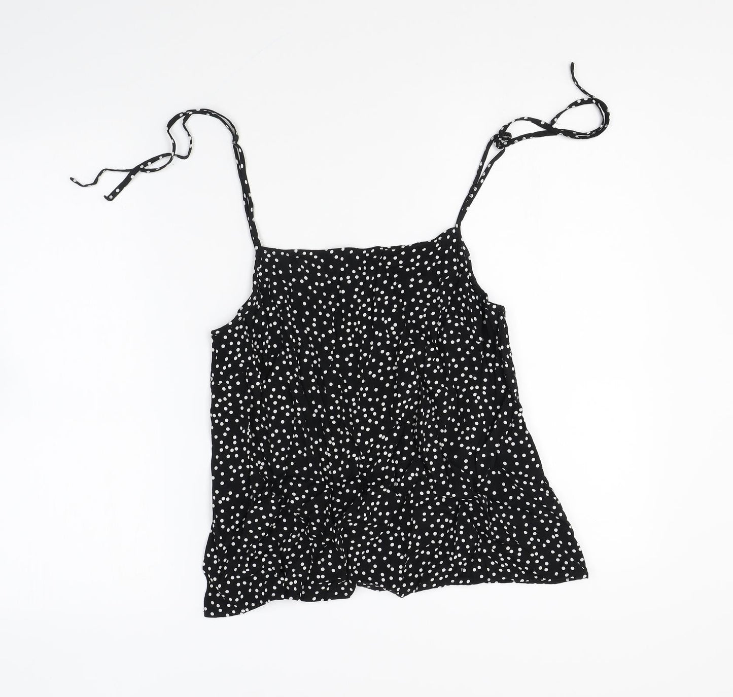 Womens UK Size 12 Preworn Black Camisole Blouse