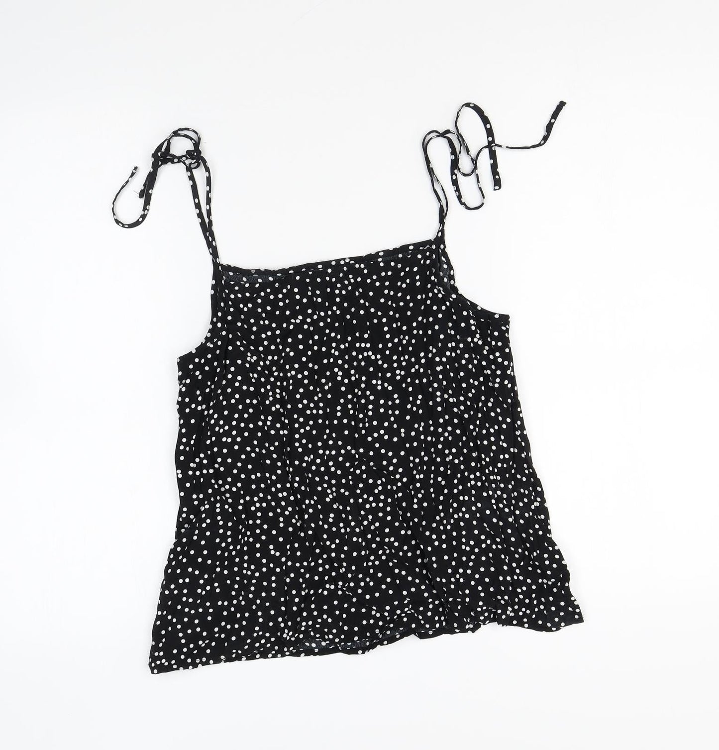 Womens UK Size 12 Preworn Black Camisole Blouse