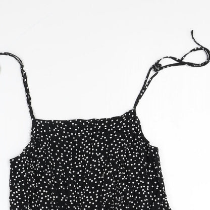 Womens UK Size 12 Preworn Black Camisole Blouse
