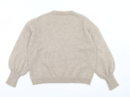 shei Womens High Neck Acrylic Pullover Jumper Size XS