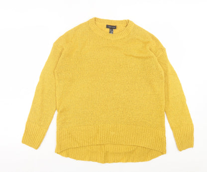 Womens UK Size S New Look Yellow Pullover Jumper