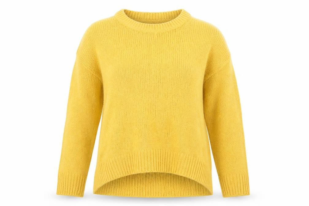 Womens UK Size S New Look Yellow Pullover Jumper