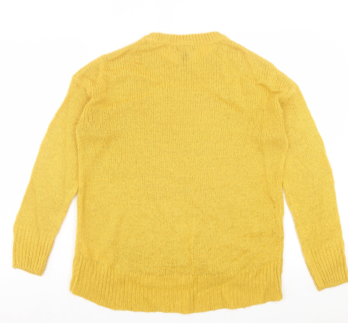 Womens UK Size S New Look Yellow Pullover Jumper
