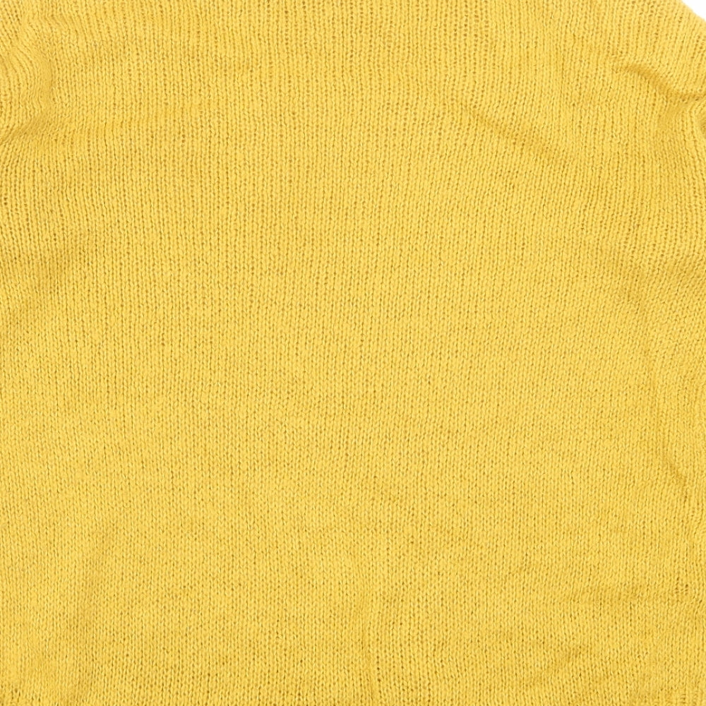 Womens UK Size S New Look Yellow Pullover Jumper