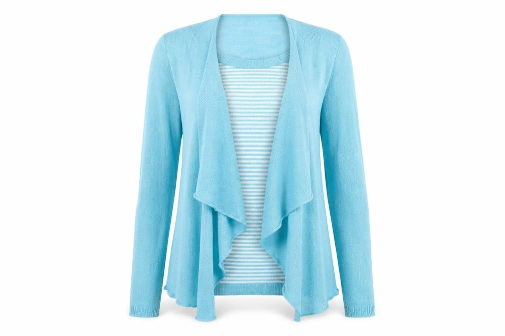 Womens UK Size S Lizzi Clarke Blue Pullover Jumper