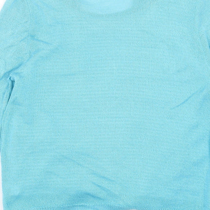 Womens UK Size S Lizzi Clarke Blue Pullover Jumper