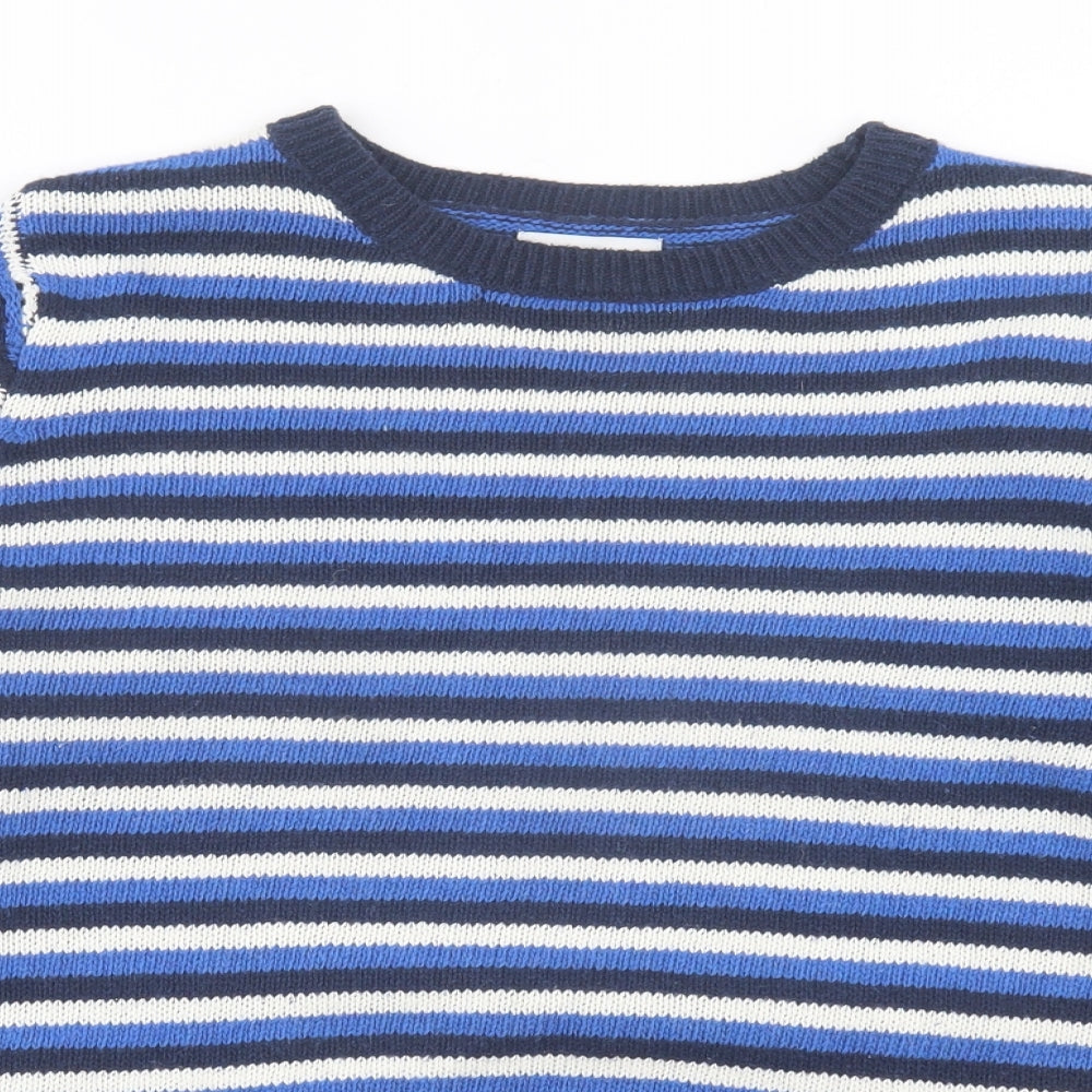 Womens UK Size M Papaya Blue Pullover Jumper