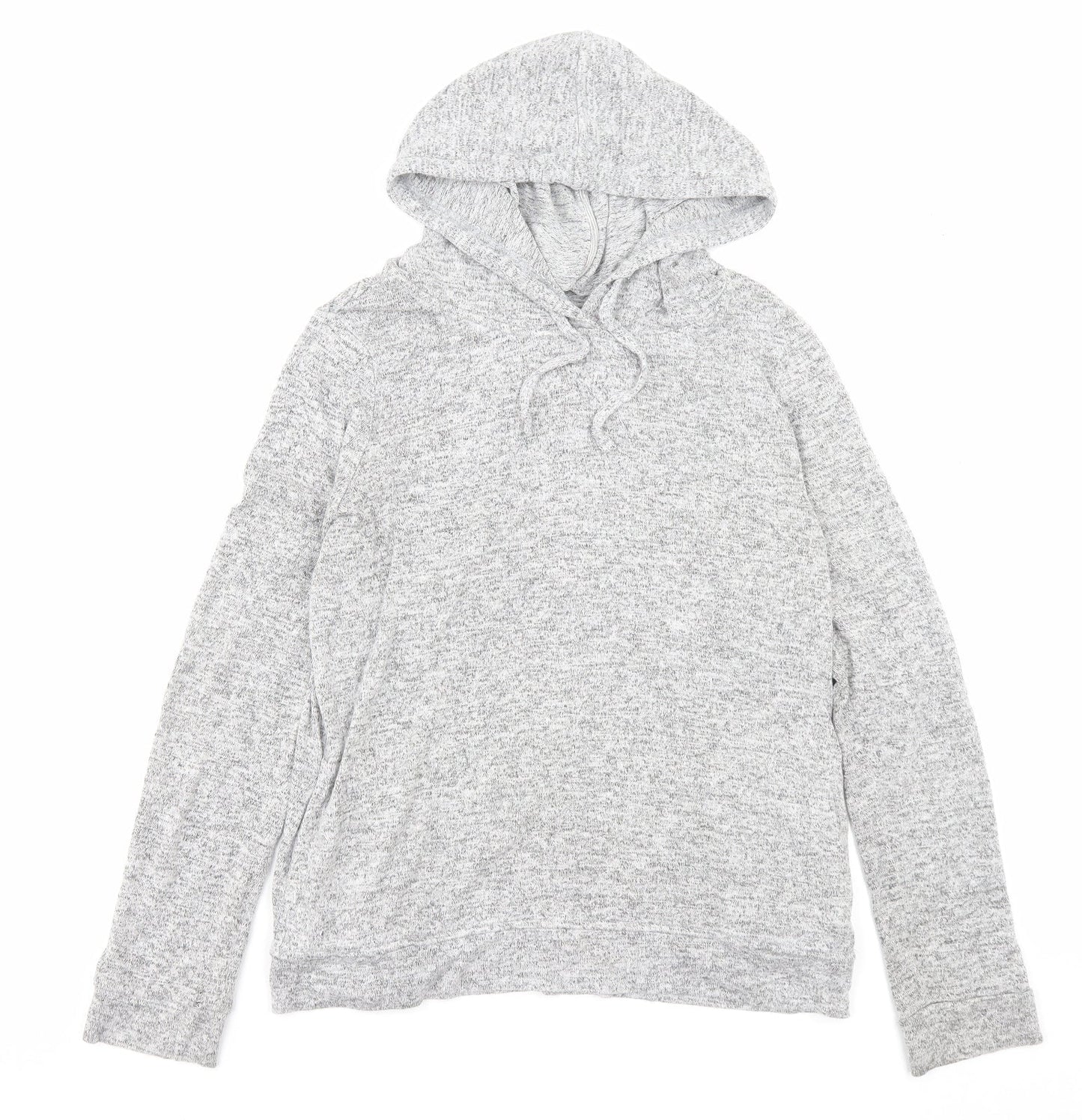 F&F Womens Grey Viscose Pullover Hoodie Size 8 Pullover