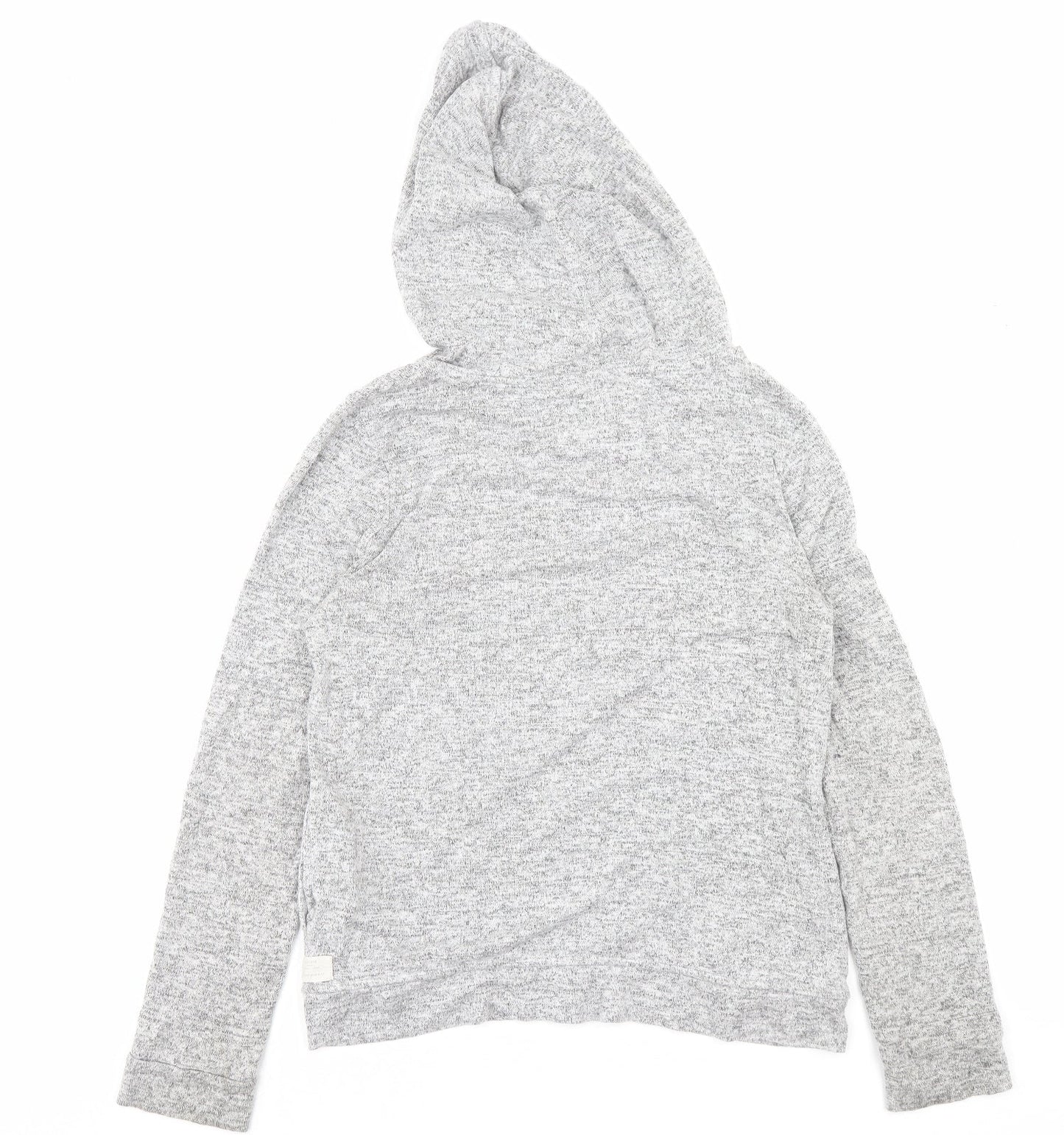 F&F Womens Grey Viscose Pullover Hoodie Size 8 Pullover