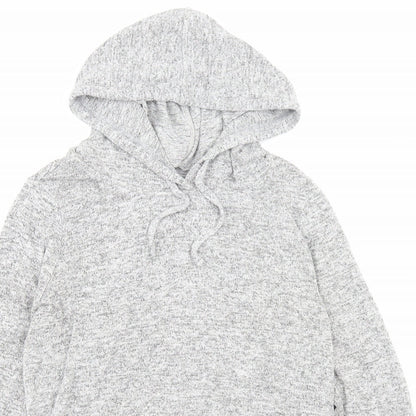 F&F Womens Grey Viscose Pullover Hoodie Size 8 Pullover