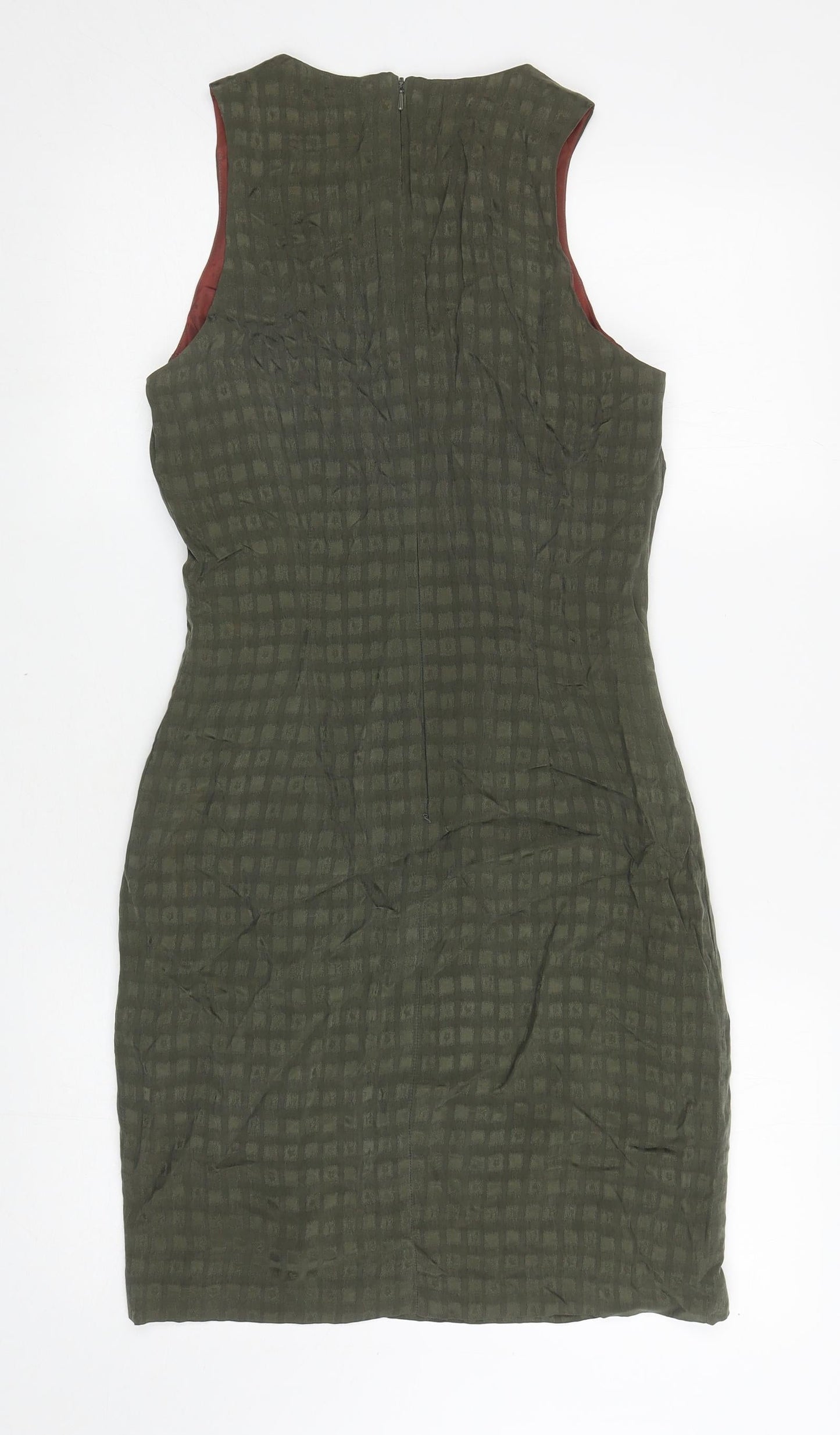 Sticky Fingers Womens Green Polyester Mini Size 10 Round Neck Zip