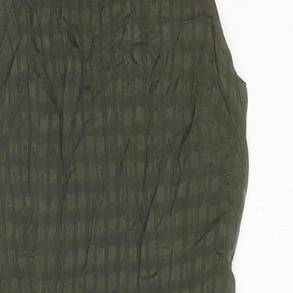 Sticky Fingers Womens Green Polyester Mini Size 10 Round Neck Zip