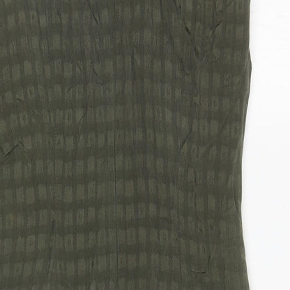 Sticky Fingers Womens Green Polyester Mini Size 10 Round Neck Zip