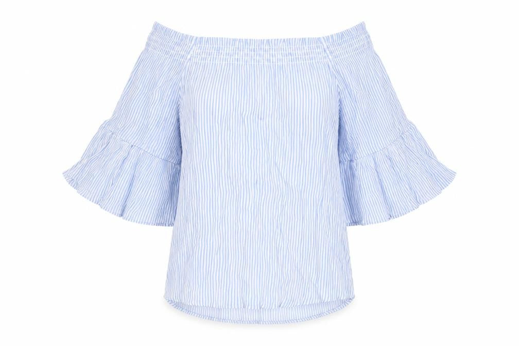 Womens UK Size 8 H&M Blue Basic Blouse
