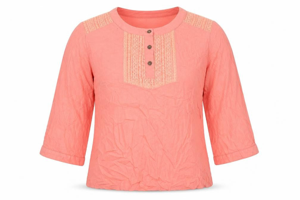 Womens UK Size 4 Anna Rose Pink Basic Blouse