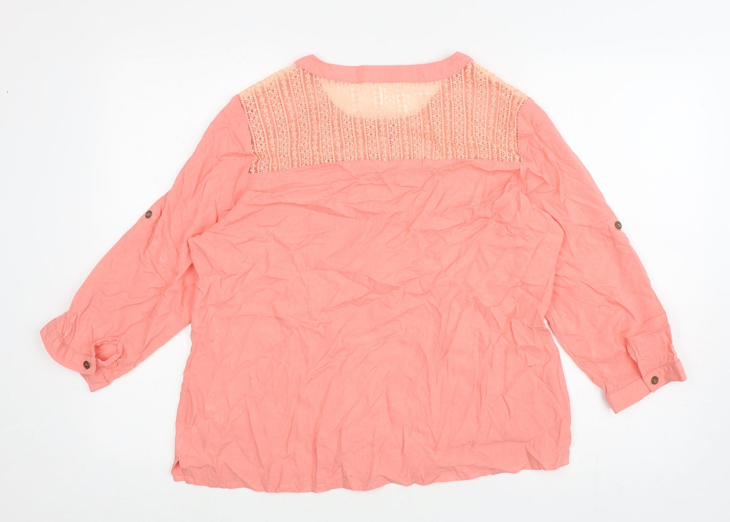 Womens UK Size 4 Anna Rose Pink Basic Blouse