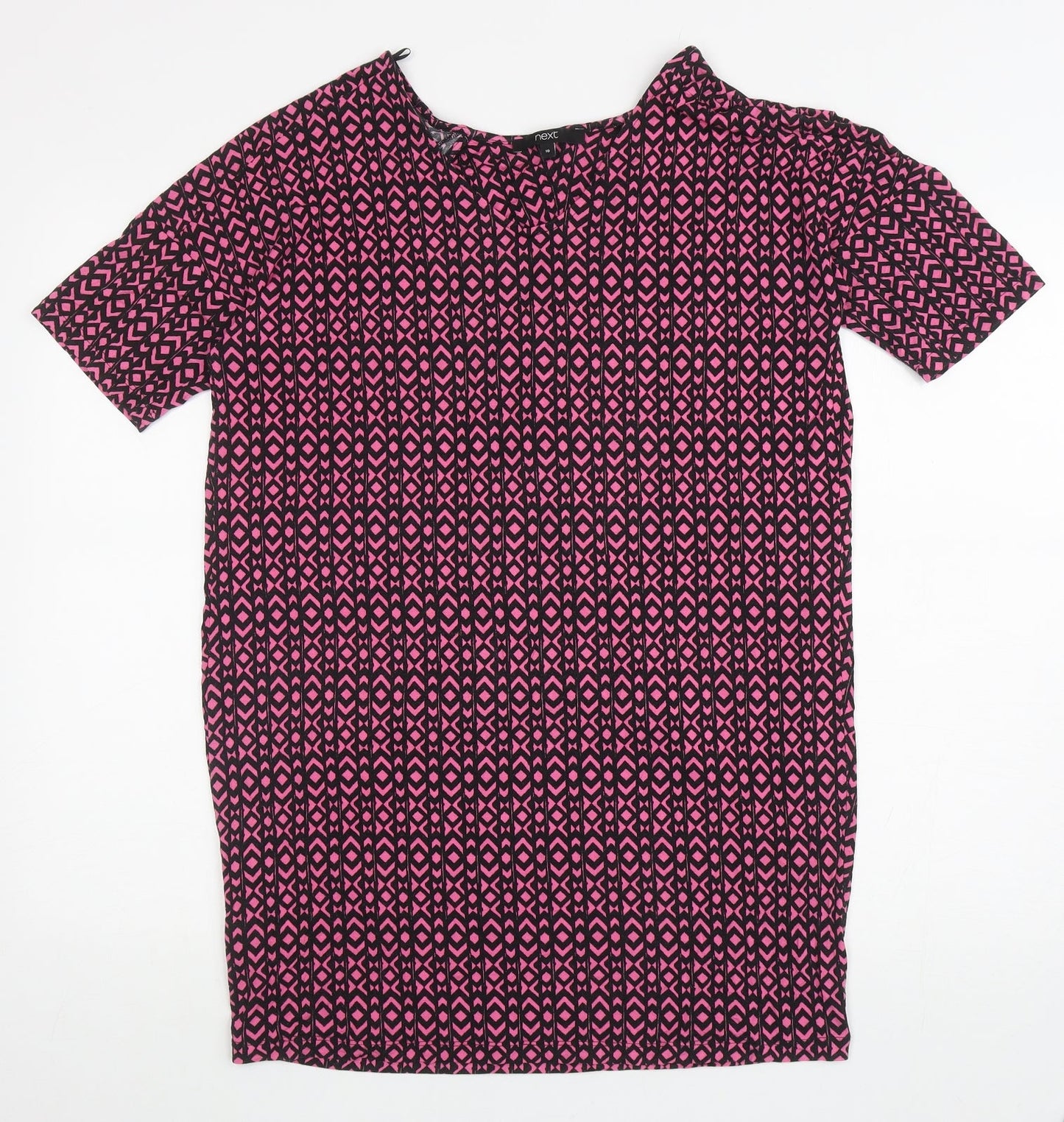 Womens UK Size 10 NEXT Pink Tunic T-Shirt
