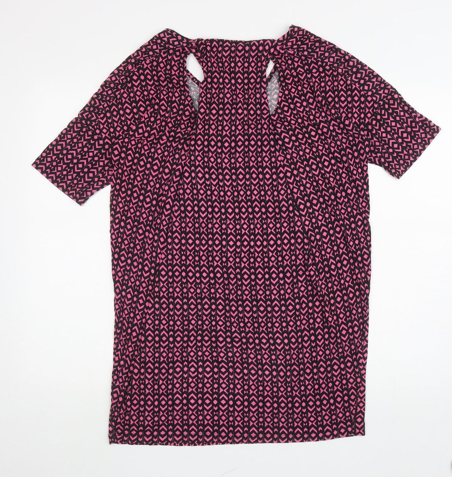 Womens UK Size 10 NEXT Pink Tunic T-Shirt