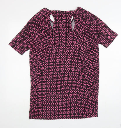 Womens UK Size 10 NEXT Pink Tunic T-Shirt