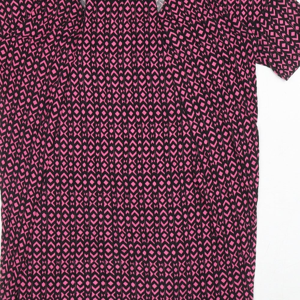 Womens UK Size 10 NEXT Pink Tunic T-Shirt
