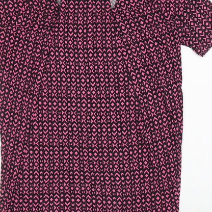 Womens UK Size 10 NEXT Pink Tunic T-Shirt