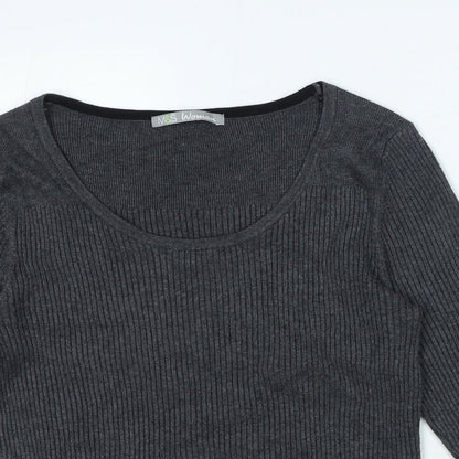 Womens UK Size 14 Marks and Spencer Grey Pullover Jumper